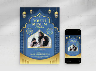 Islam Muslim Flyer Template (AI, Vector Formats)