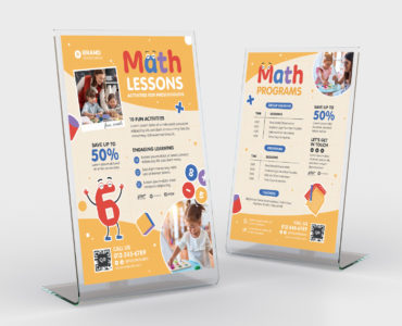 Kids Learning Education Flyer (PSD, AI, Vector Formats)