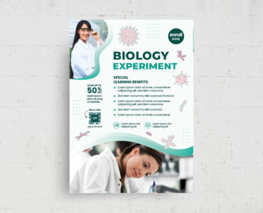 Biology Science Medical Flyer (PSD, AI, Vector Formats)