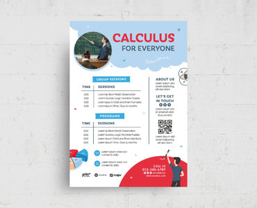 Calculus Flyer Template (PSD, AI, Vector Formats)