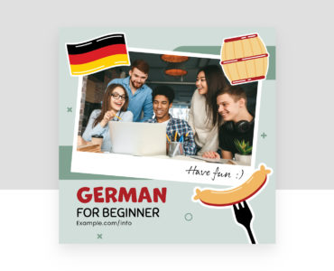 German Social Media Banners (PSD, AI, Vector Formats)
