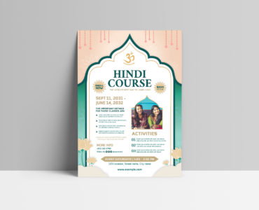 Indian Hindi Flyer Template (AI, Vector Formats)