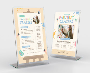 Kids Painting Class Flyer (PSD, AI, Vector Formats)