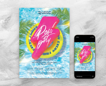 Pool Party Flyer Template (PSD Format) BrandPacks