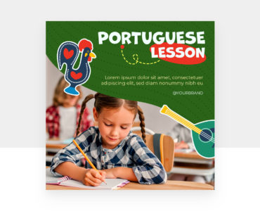 Portuguese Education Social Media (PSD, AI, Vector Formats)