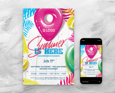 Summer Event Party Flyer Template (PSD Format) BrandPacks