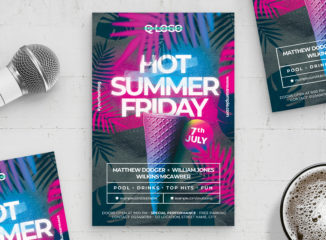 Summer Nightclub Flyer Template (PSD Format) BrandPacks