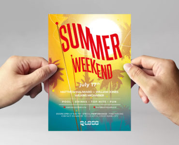 Summer Vibes Flyer Template (PSD Format) BrandPacks