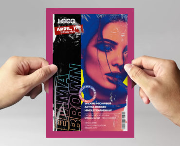 Abstract Nightclub Flyer Template (PSD Format)