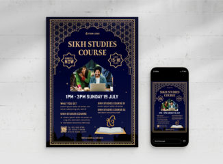 Sikh Education Flyer Template (AI, EPS Format)