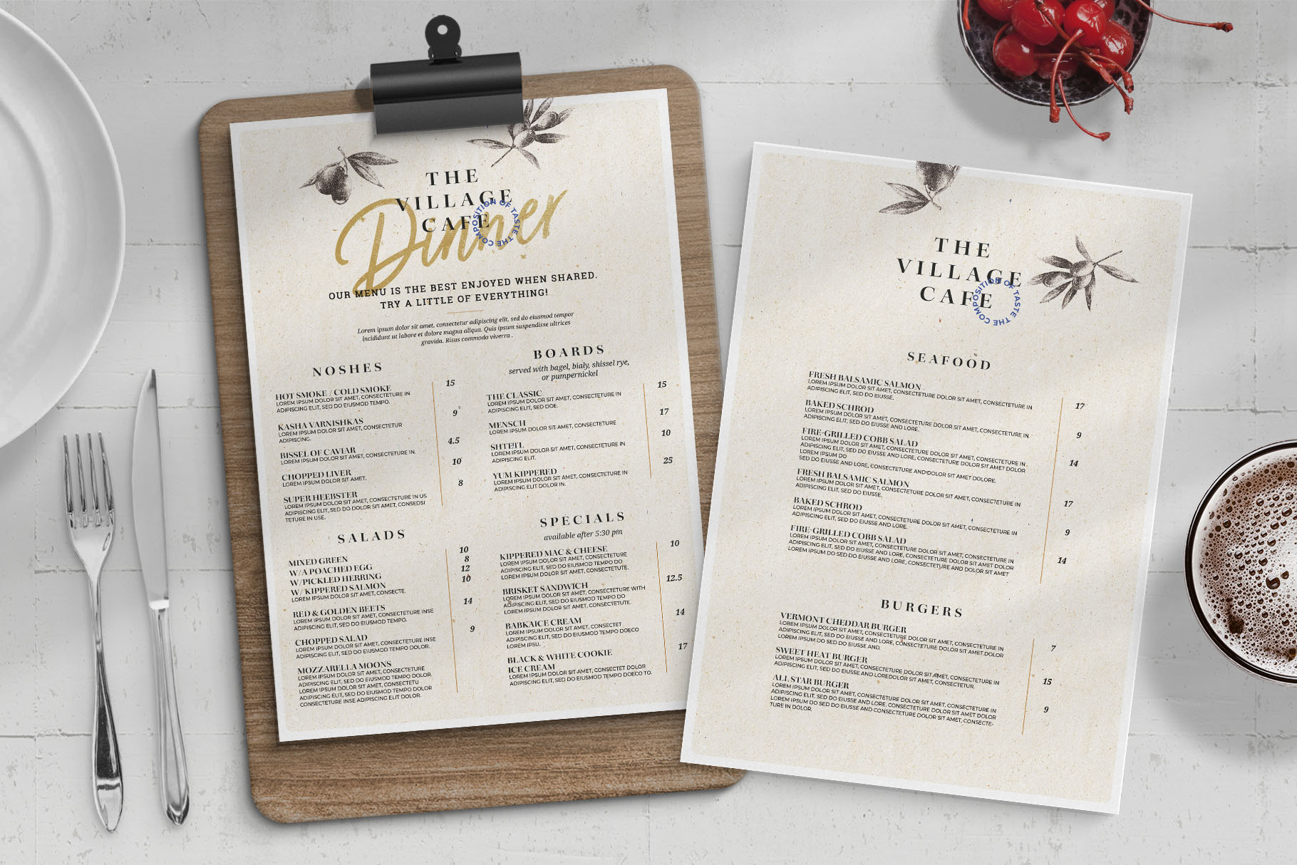 Simple Wedding Stationery Templates (PSD Format)