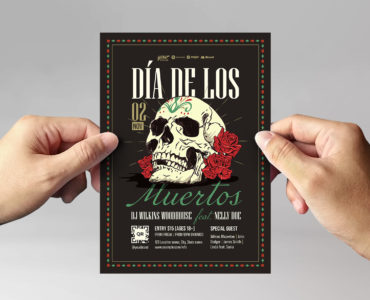 Day of the Dead Flyer Template (PSD, AI, EPS Format)