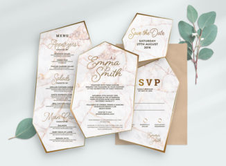 Geometric Wedding Templates Suite (PSD Format)