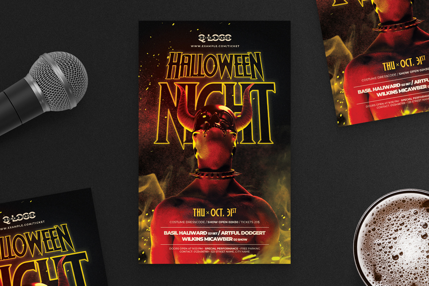 Halloween Night Flyer Template (PSD Format)