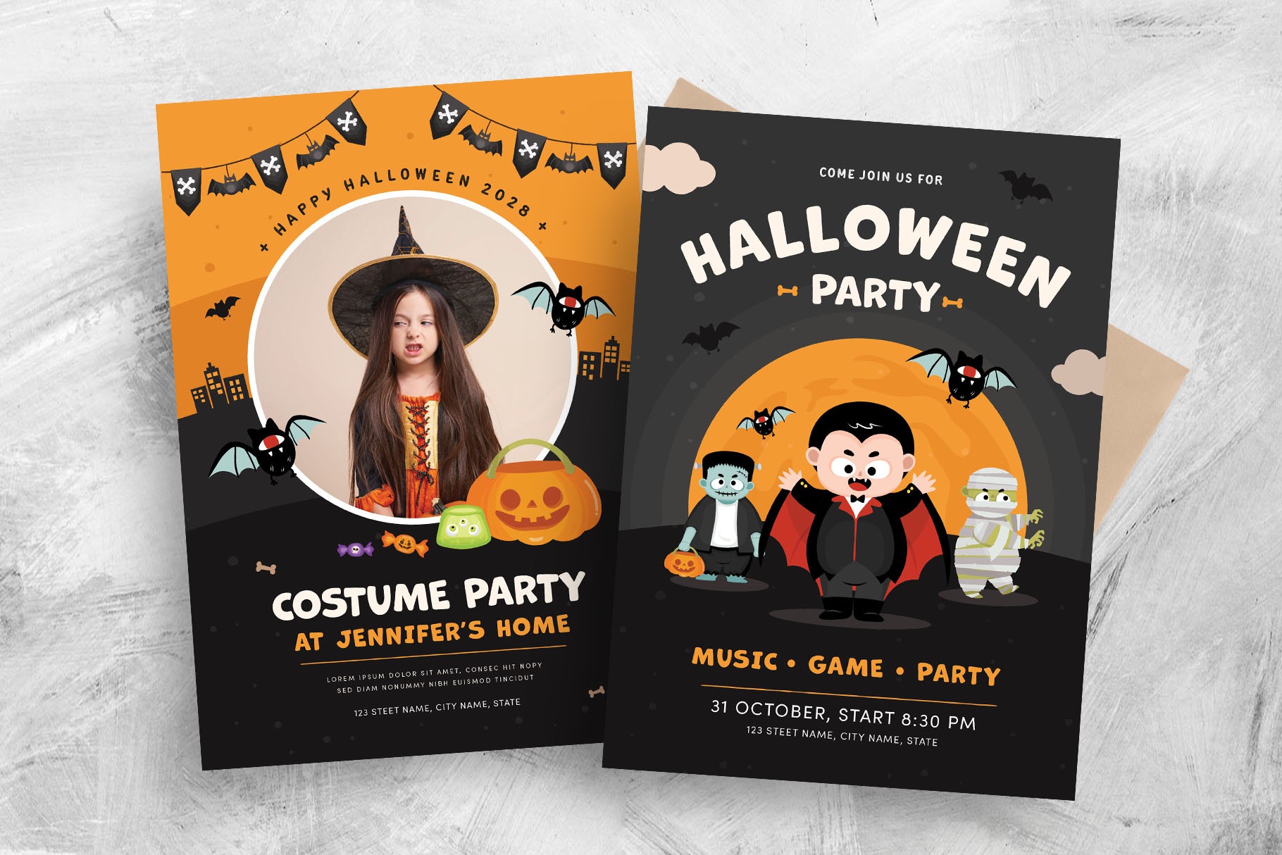 Halloween Party Flyer (PSD, AI, Vector Formats)