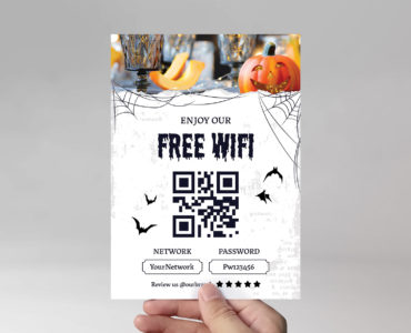 Halloween QR Code Flyer Templates (PSD, AI, Vector Formats)