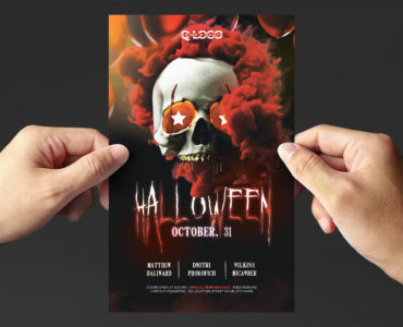 Halloween Skull Flyer Template (PSD Format)