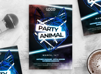 Party Animal Flyer Template (PSD Format)