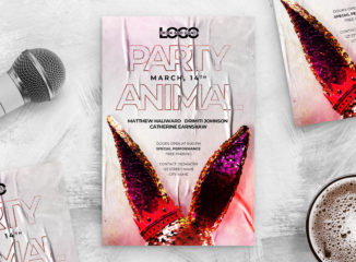 Party Animal Flyer Template v2 (PSD Format)