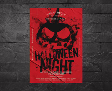 Simple Halloween Flyer Template (PSD Format)
