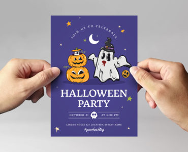 Simple Halloween Flyer Template (PSD, AI, EPS Format)