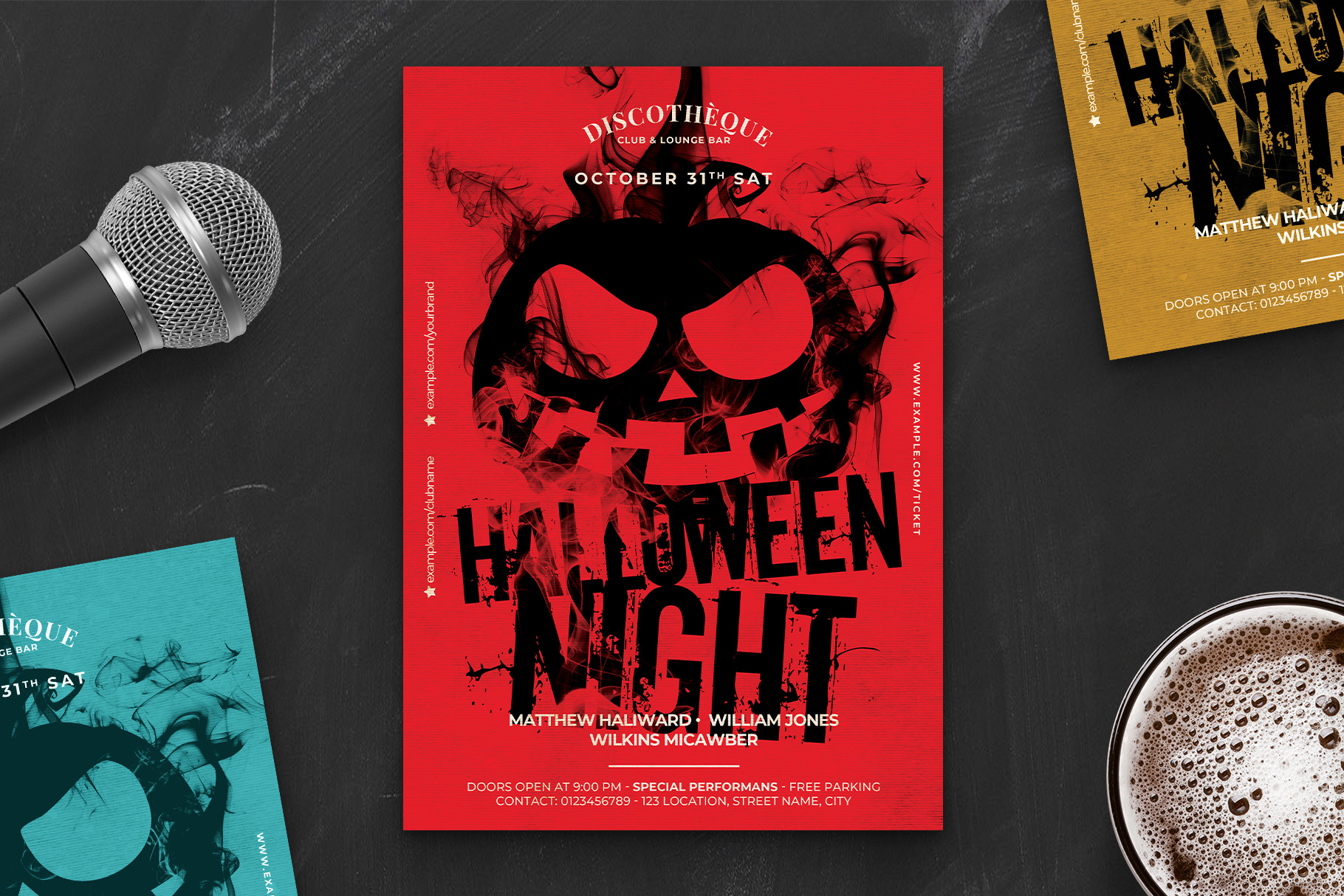Simple Halloween Flyer Template (PSD Format)