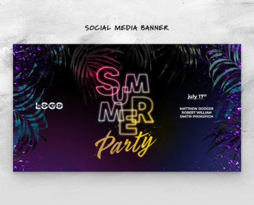 Summer Party Flyer Template (PSD Format)