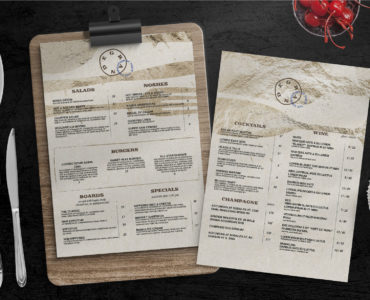Rustic Restaurant Menu Template (PSD Format)