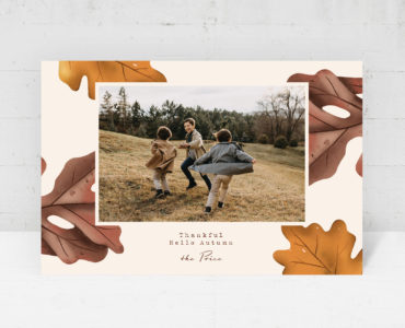 Autumn Photo Card Template (PSD Format)