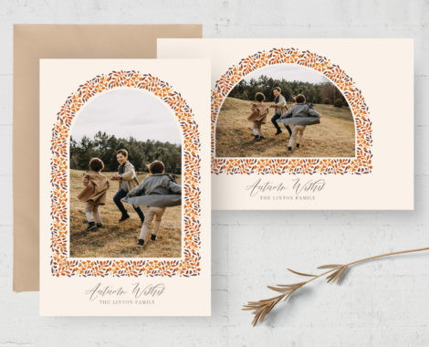 Autumn Photo Card Template (PSD Format)