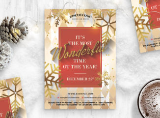 Festive Christmas Flyer Template (PSD Format)