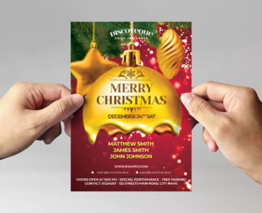 Merry Christmas Flyer Template (PSD Format)