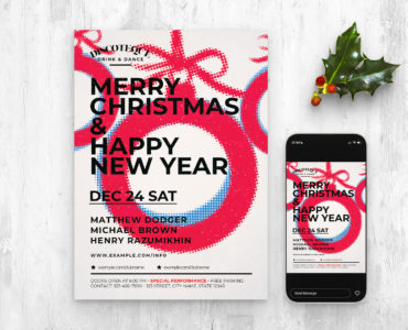 Modern Christmas Flyer Template (PSD Format)