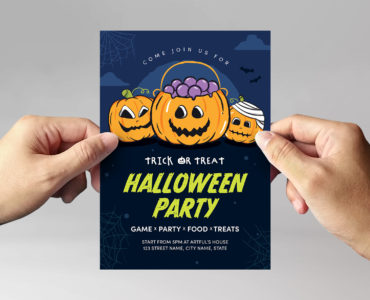 Modern Halloween Flyer Template (PSD Format)