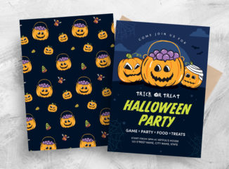 Modern Halloween Flyer Template (PSD Format)