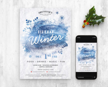 Winter Flyer Template (PSD Format)