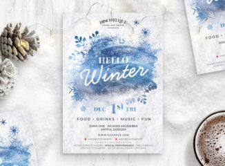 Winter Flyer Template (PSD Format)