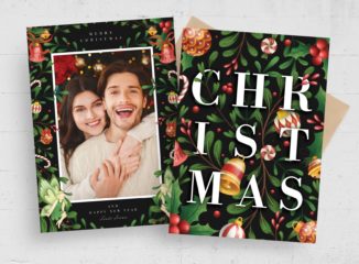 Christmas Card Flyer Template (PSD Format)