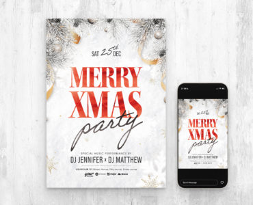 Christmas Party Flyer Template (PSD Format)