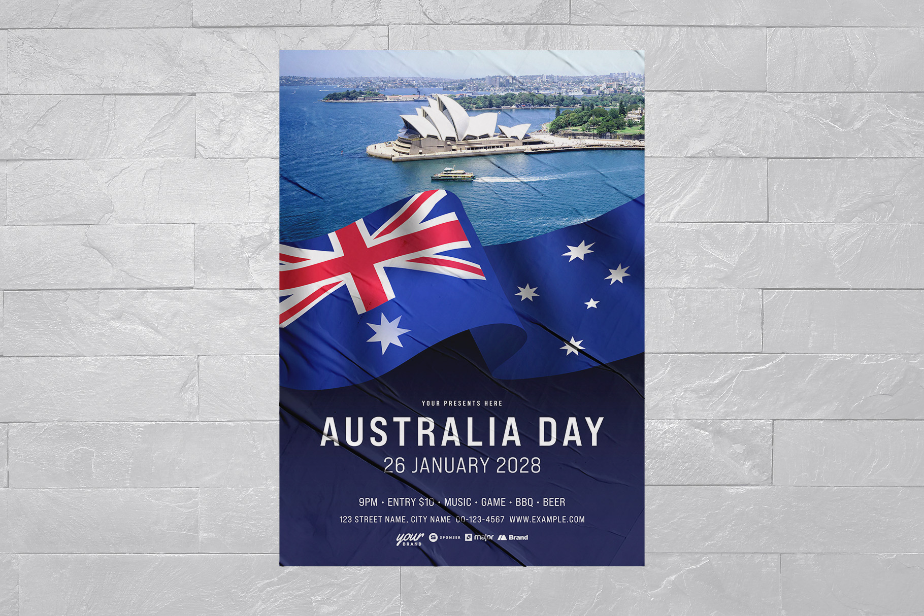 Australia Day Flyer A4 Print Template (2556261)
