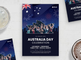 Australia Day Flyer Template (AI, EPS Format)