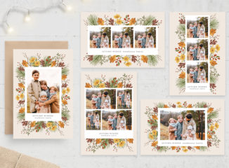 Autumn Photo Card Set (PSD Format)