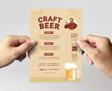 Beer Flyer Template (PSD Format)