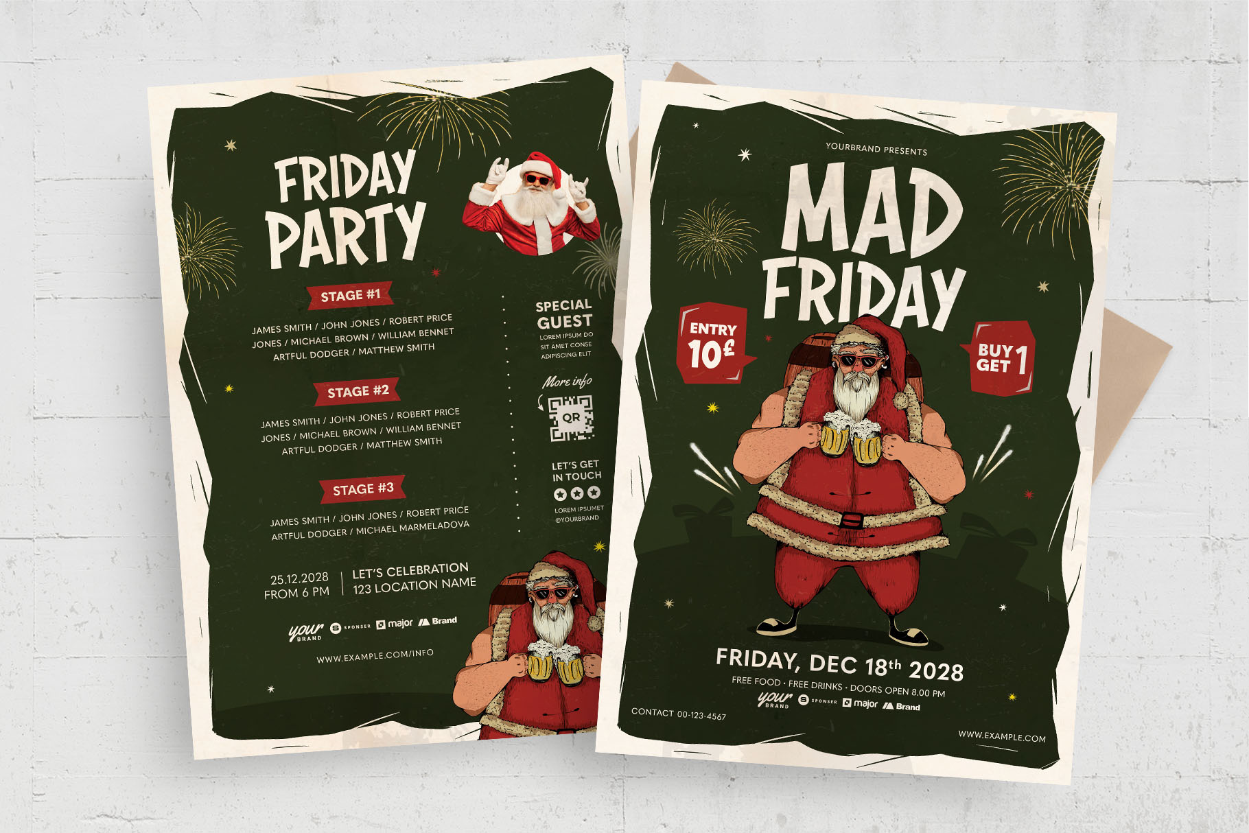 Christmas Mad Friday Flyer Template (PSD Format)