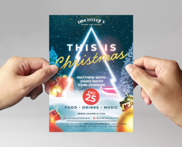 Christmas Party Flyer Template (PSD Format)