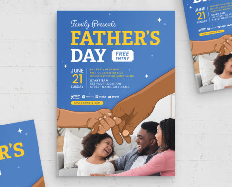 Father's Day Flyer Template (PSD Format)