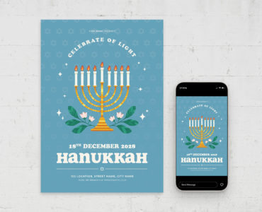 Hanukkah Flyer Template (PSD Format)