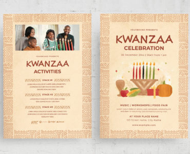 Kwanzaa Flyer Template (AI, EPS Format)