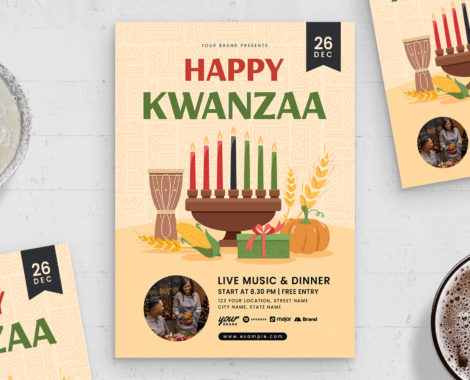 Kwanzaa Flyer Template (PSD Format)