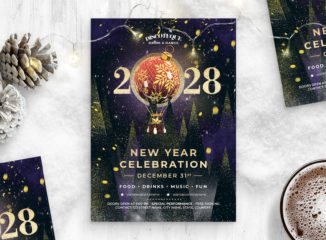 NYE New Years Eve Flyer Template (PSD Fomart)